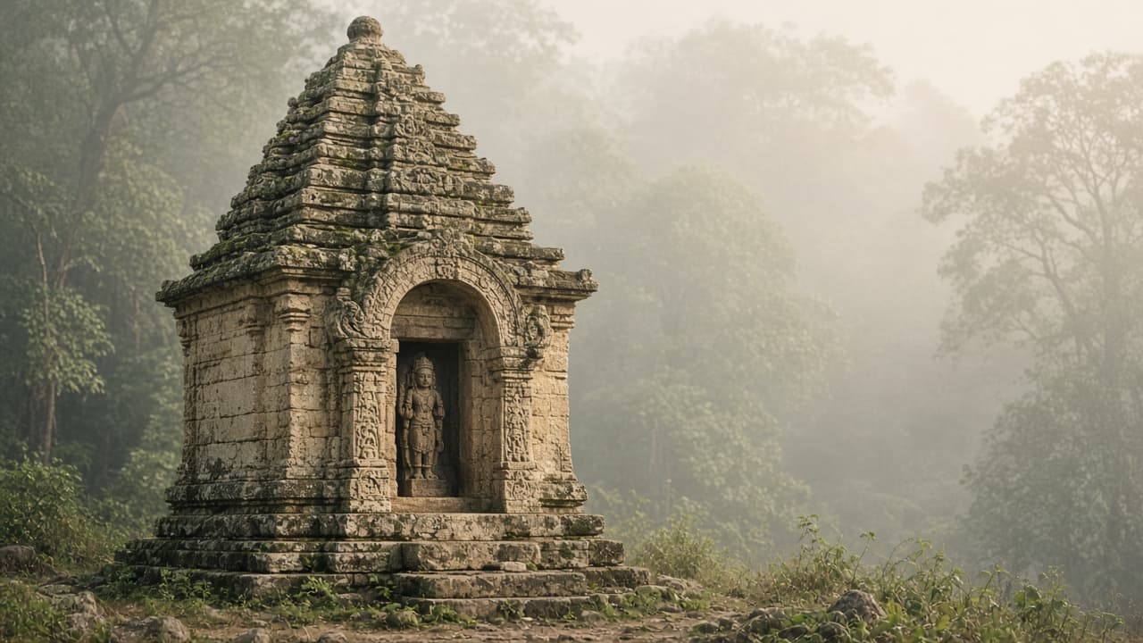 Stone temple shrine